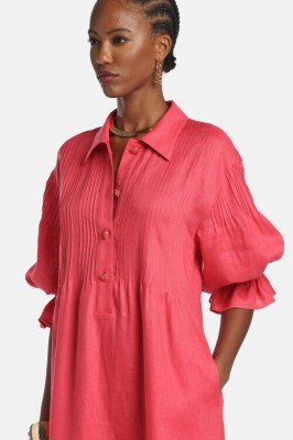 LUISA SPAGNOLI - Długa sukienka koszulowa