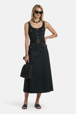 LUISA SPAGNOLI - Długa sukienka bez rękawów