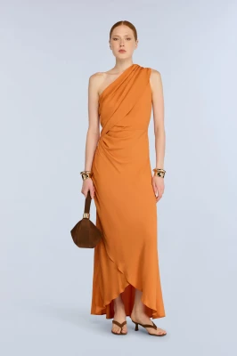 SEMICOUTURE - Sukienka na jedno ramię